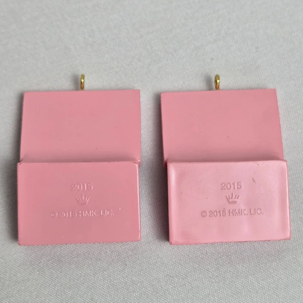 Lot of 2 Hallmark Keepsake Miniature Ornaments Teeny Tiny Sweets Shop‎ 2015 1